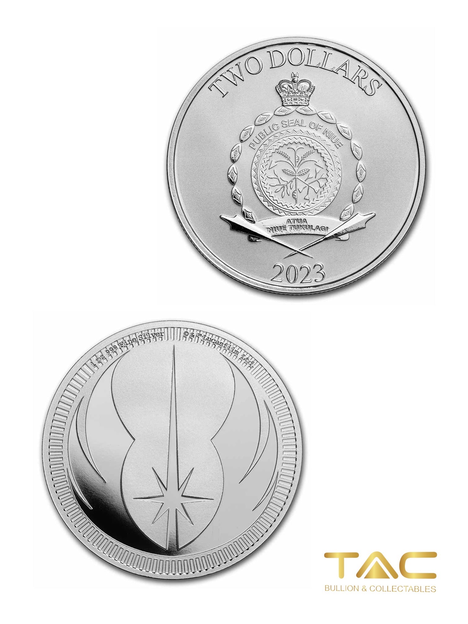 1 oz Silver Coin - 2023 Star Wars: Jedi Order Crest - Niue/ NZ Mint