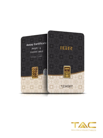 1 gram Gold Bullion Minted - Istanbul Gold Refinery
