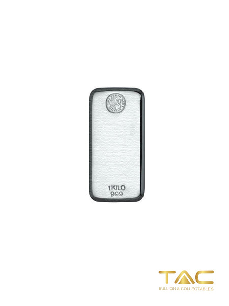 1 kg Silver Bullion Cast Bar - Perth Mint