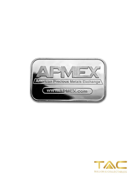 1 oz Silver Bullion Bar - Apmex (Original Design) - Apmex Mint USA