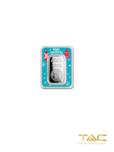 1 oz Silver Bullion Minted - Christmas Edtion (Ornaments) - Apmex Mint USA