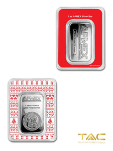 1 oz Silver Bullion Minted - Christmas Edtion (Holliday Sweater) - Apmex Mint USA