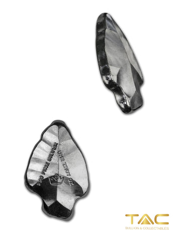 1 oz Silver Bullion Poured - Indian Arrowhead