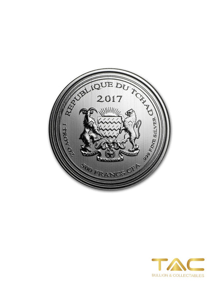 1 oz Silver Coin - 2017 Deathstalker Scorpion - Republic of Chad