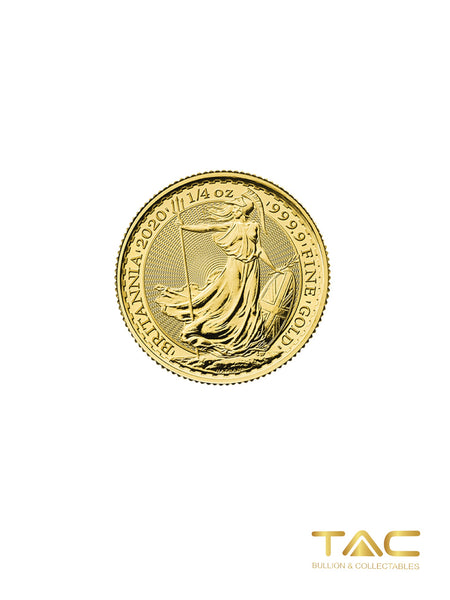 1/4 oz Gold Coin - 2020 Great Britain Britannia - Royal Mint