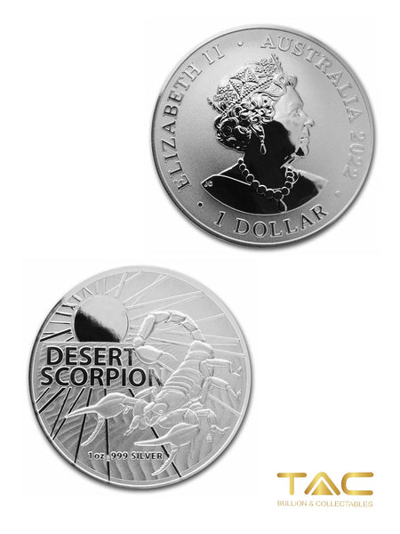 1 oz Silver Coin - 2022 Desert Scorpion - Royal Australian Mint