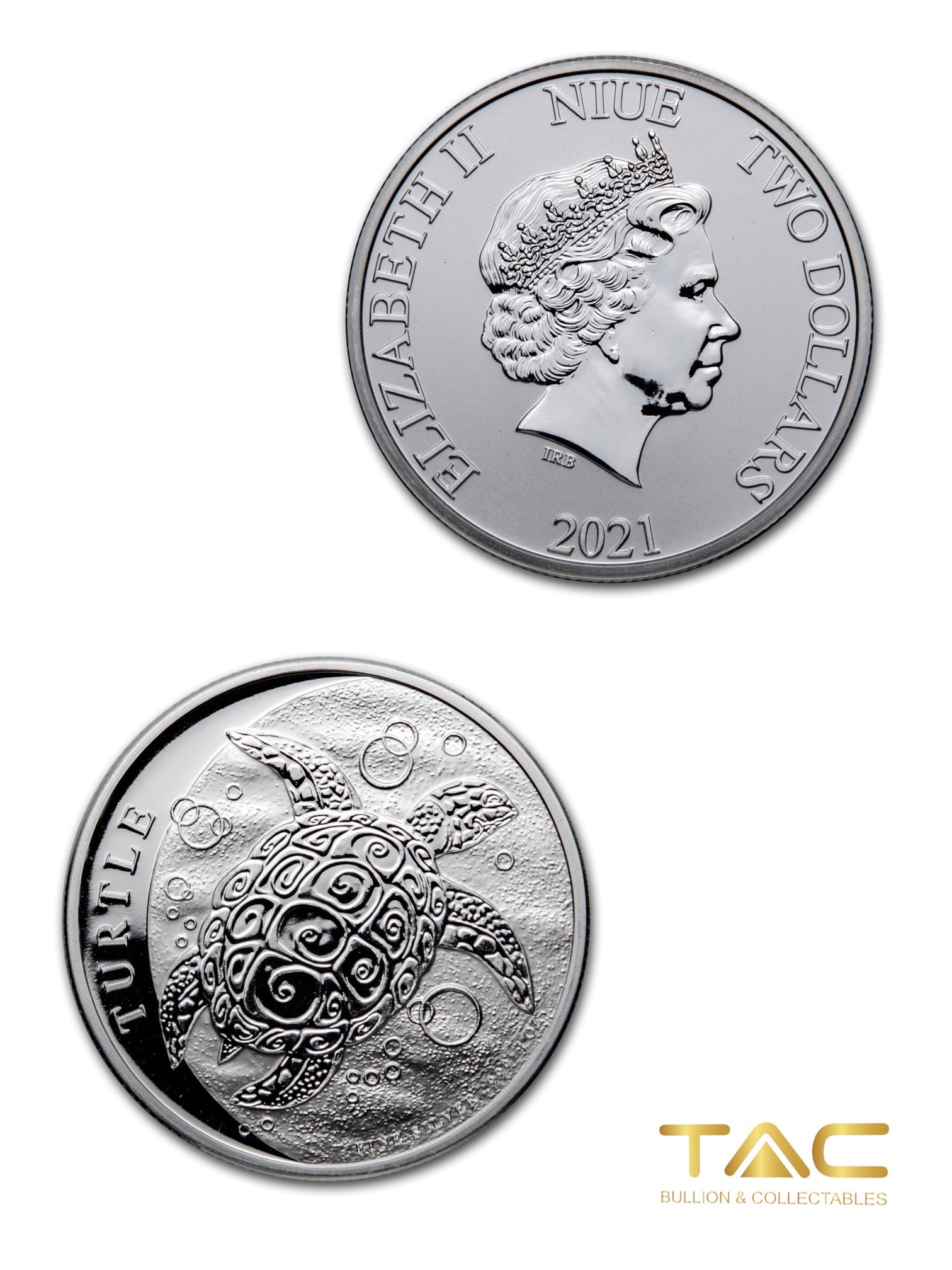 1 oz Silver Coin - 2021 Hawksbill Turtle - Niue/ NZ Mint