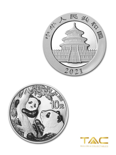 30 gram Silver Coin - 2021 Silver Panda - China Mint