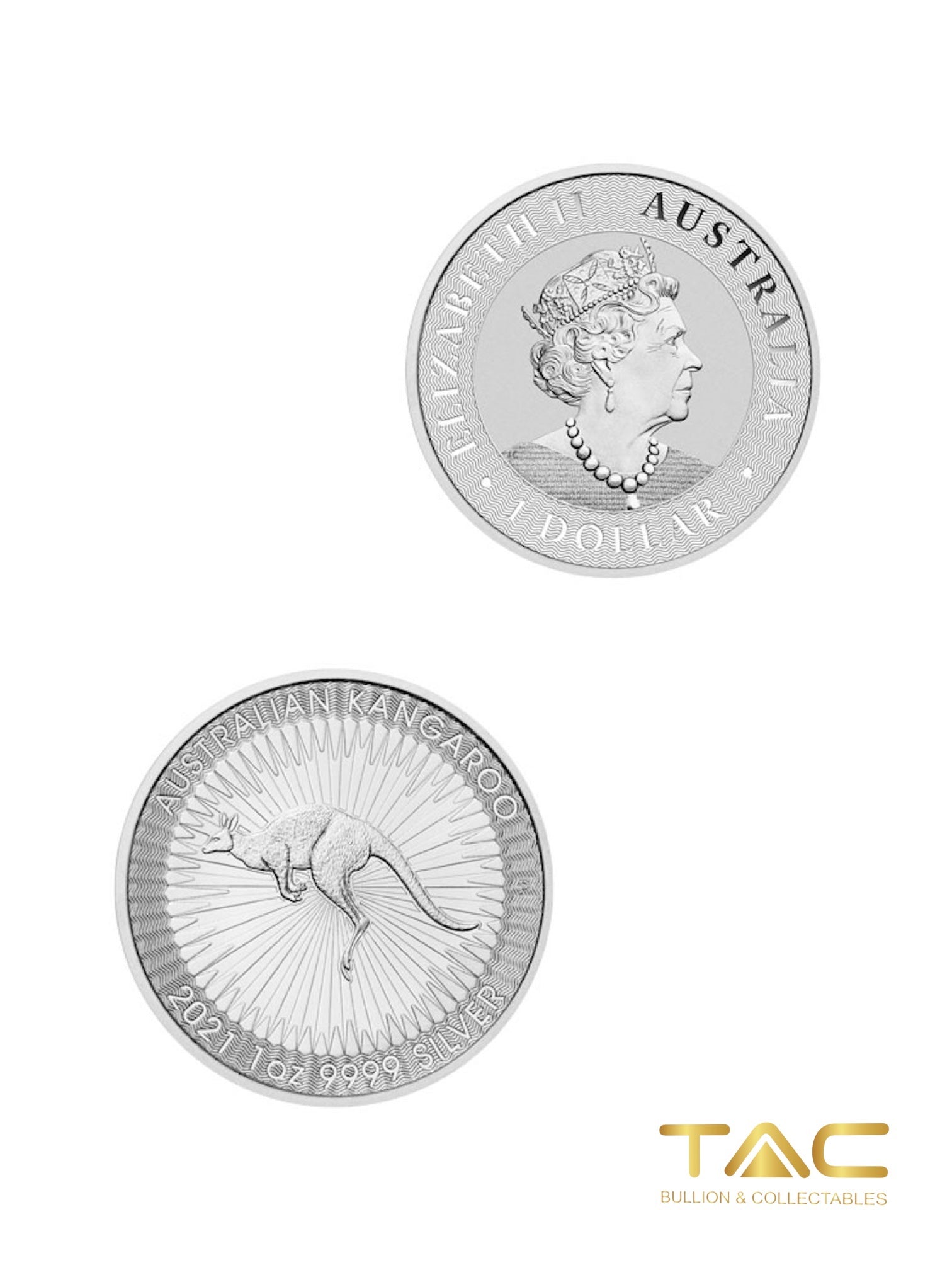 1 oz Silver Coin - 2021 Kangaroo - Perth Mint – TAC Bullion