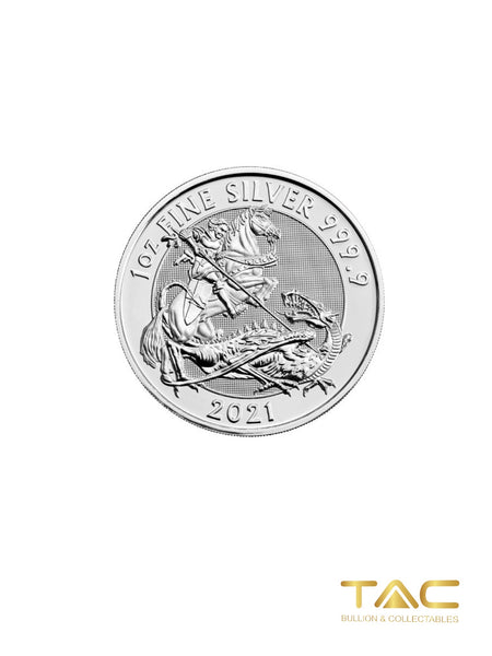 1 oz Silver Coin - 2021 St. George Valiant - Royal Mint