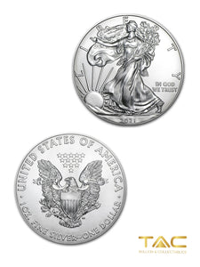 1 oz Silver Coin - 2021 American Silver Eagle - US Mint