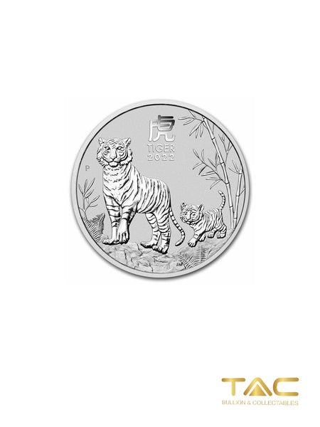 1/2 oz Silver Coin - 2022 Silver Lunar Tiger (Series III) - Perth Mint