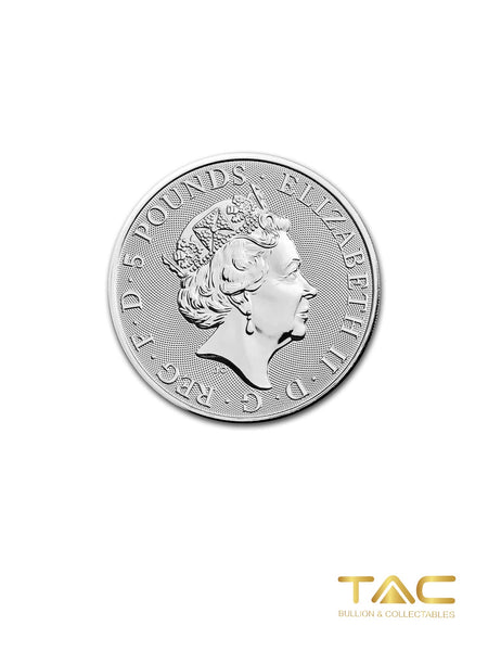 2 oz Silver Coin - 2022 Royal Tudor Beasts The Lion of England - Royal Mint