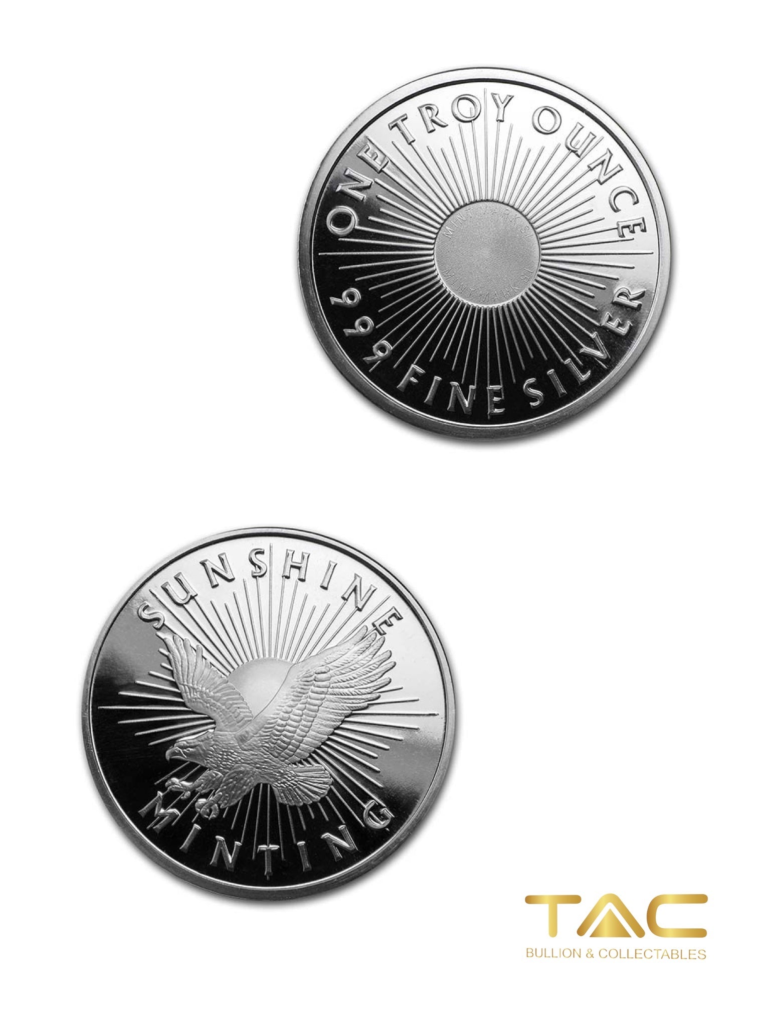 1 oz Silver Round - Eagle (Mint Mark SI) - Sunshine Mint