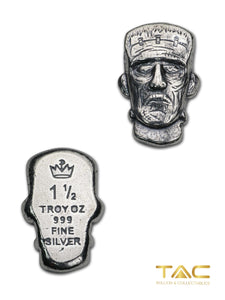 1.5 oz Hand Poured Silver Bullion - Frankenstein - MPM