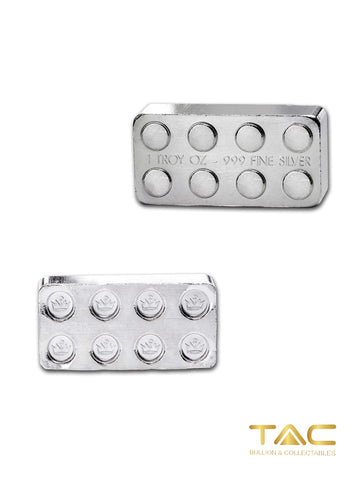 1 oz Silver Bullion - Building Block Bars (2x4)