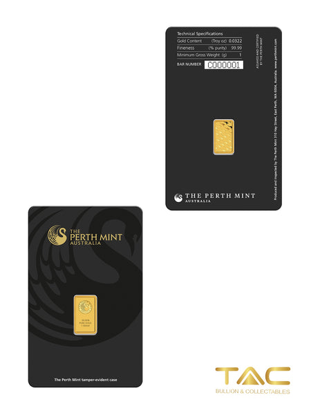 1 gram Gold Bullion Minted - Perth Mint