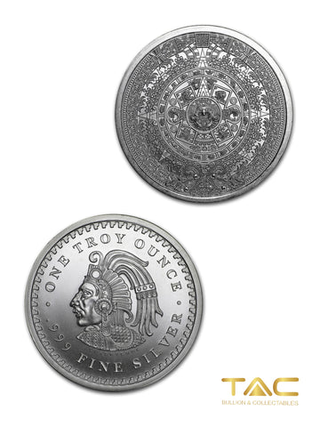 1 oz Silver Round - Aztec Calendar