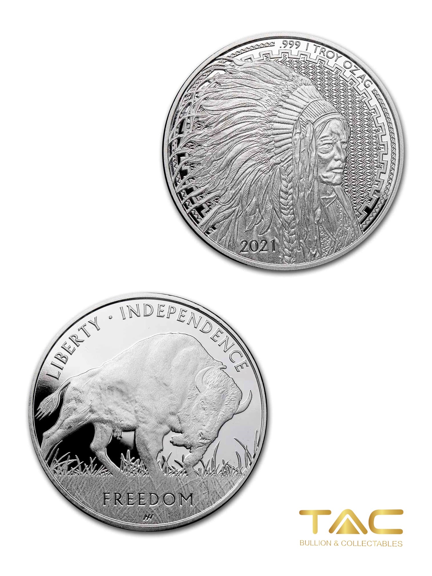 1 oz Silver Round - Liberty Trade Buffalo